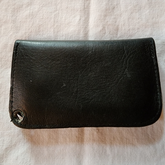 Leather Biker Credit Card Wallet - Picture 2 of 6